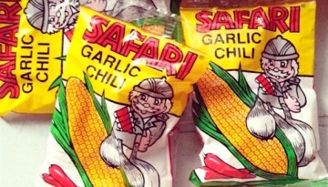 Safari Garlic Chili corn snack