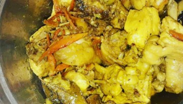 yellow turmeric adobo