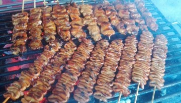 Inihaw na Baboy at Inihaw na Isaw