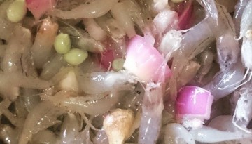 Fresh Shrimps in Ilocano Jumping Salad