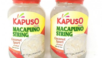 Bottled macapuno strings