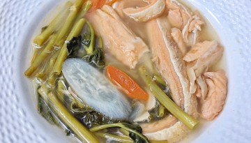 Sinigang na Salmon Belly